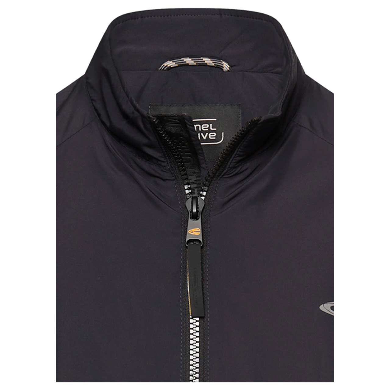 Herren Jacke Blouson von Camel active in Dunkelblau, detaillierte Vorderansicht