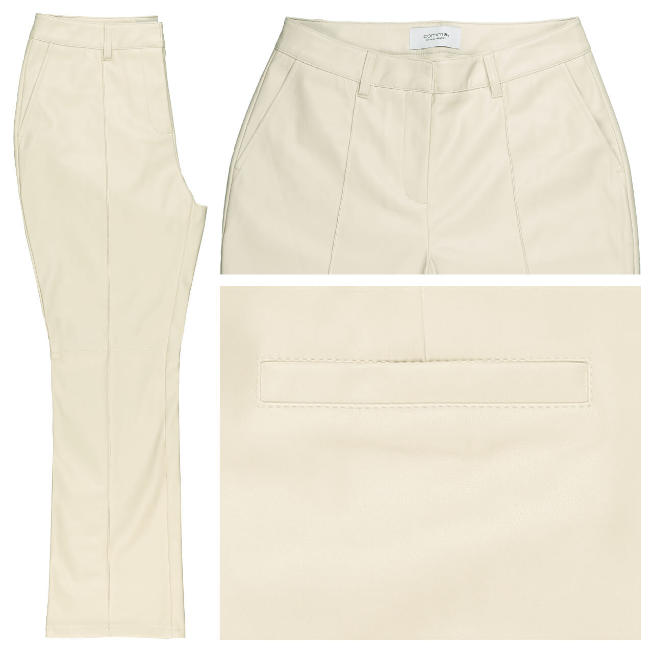 Comma Damen Ankle Hose white Comma Damen Ankle Hose white