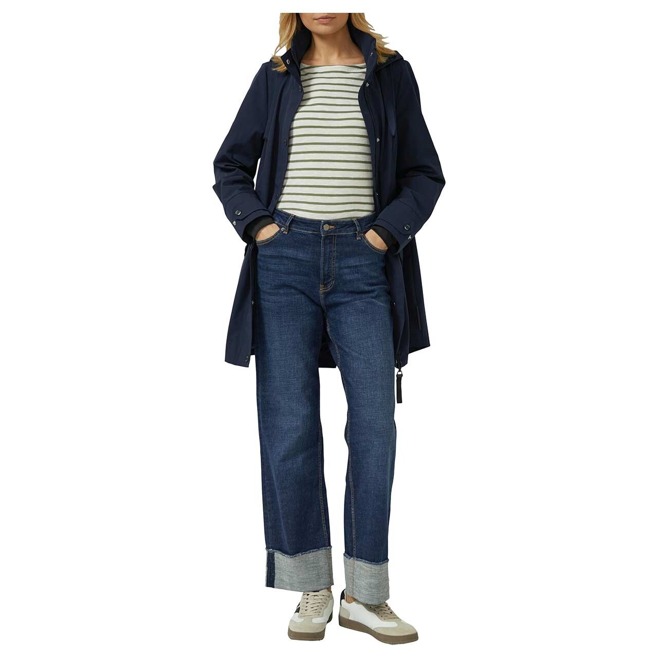 Damen Jacke von s.Oliver in Dunkelblau, Ganzkörperansicht Model