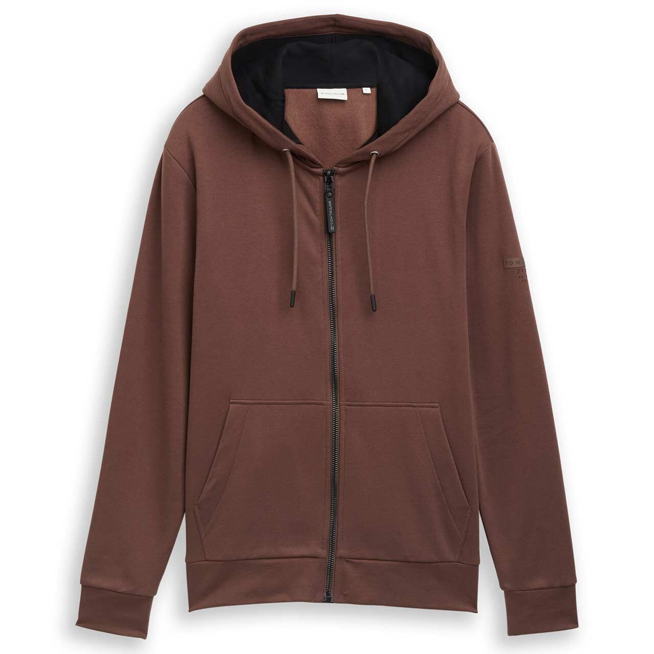 Tom Tailor Herren Hoodie Sweatjacke bag brown