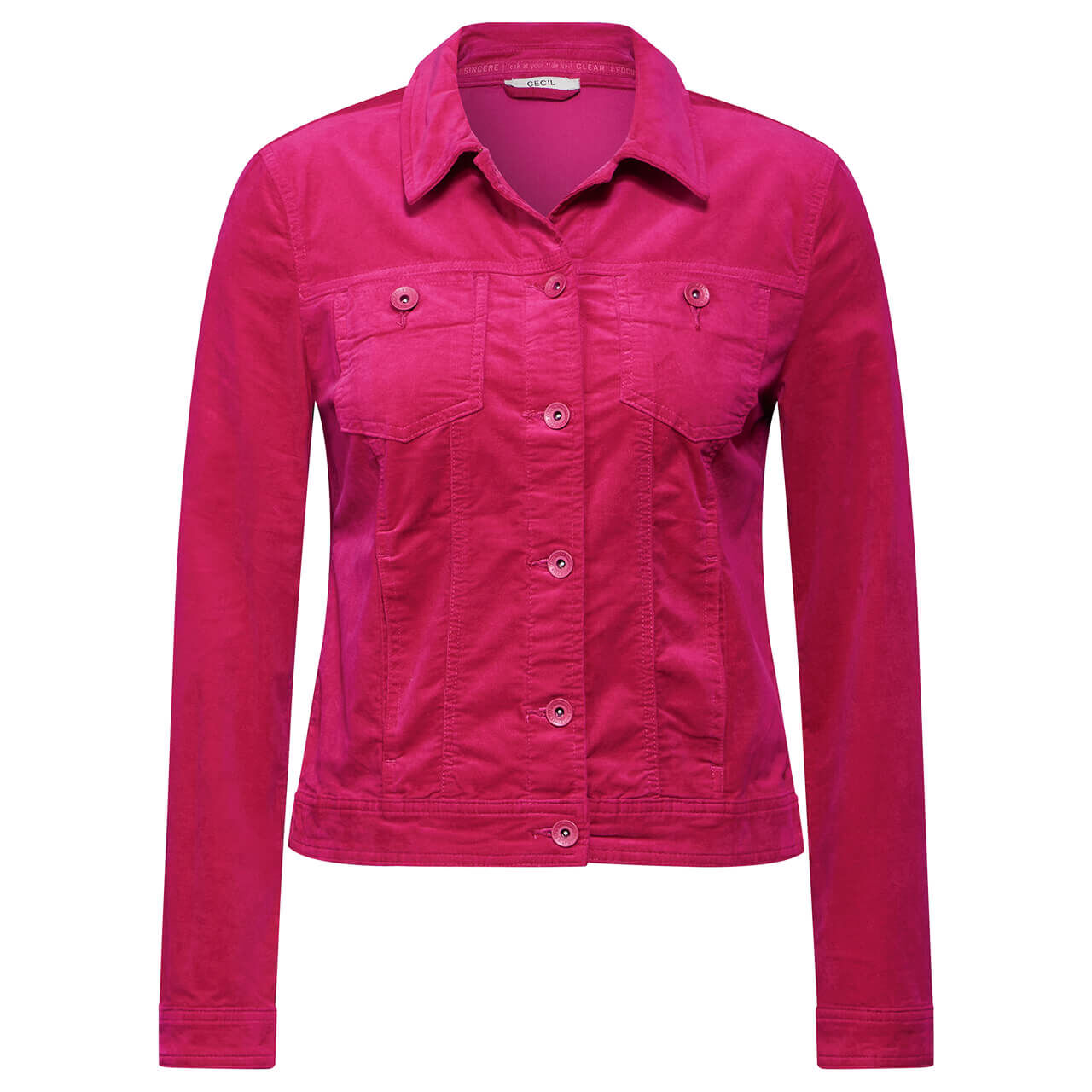 Cecil Damen Jacke Corduroy Jacket jewel pink