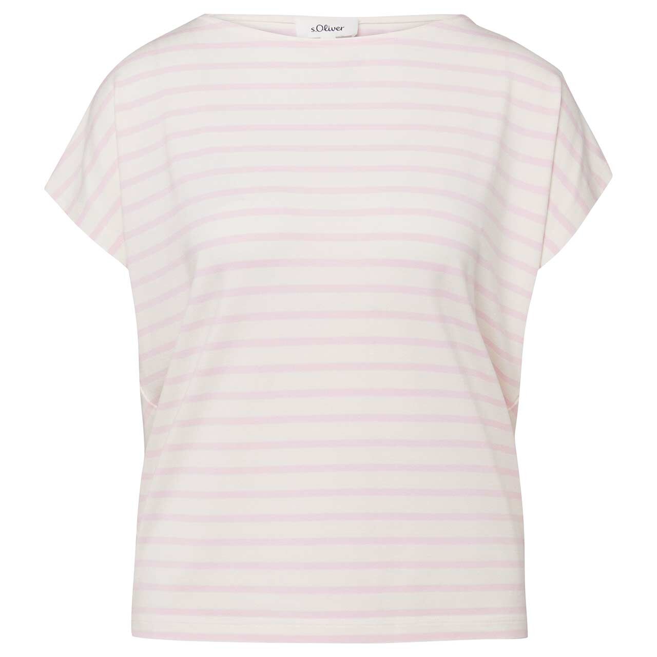 s.Oliver Damen T-Shirt blossom pink stripes