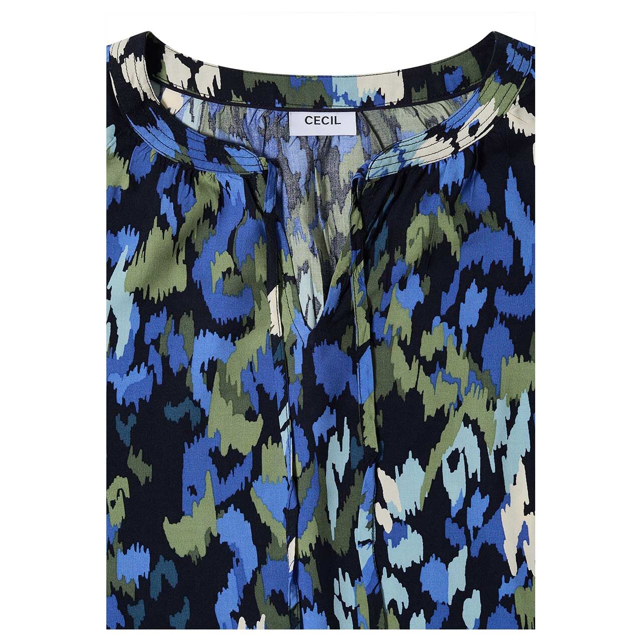 Cecil Damen 3/4 Arm Bluse urban dark blue alloverprint