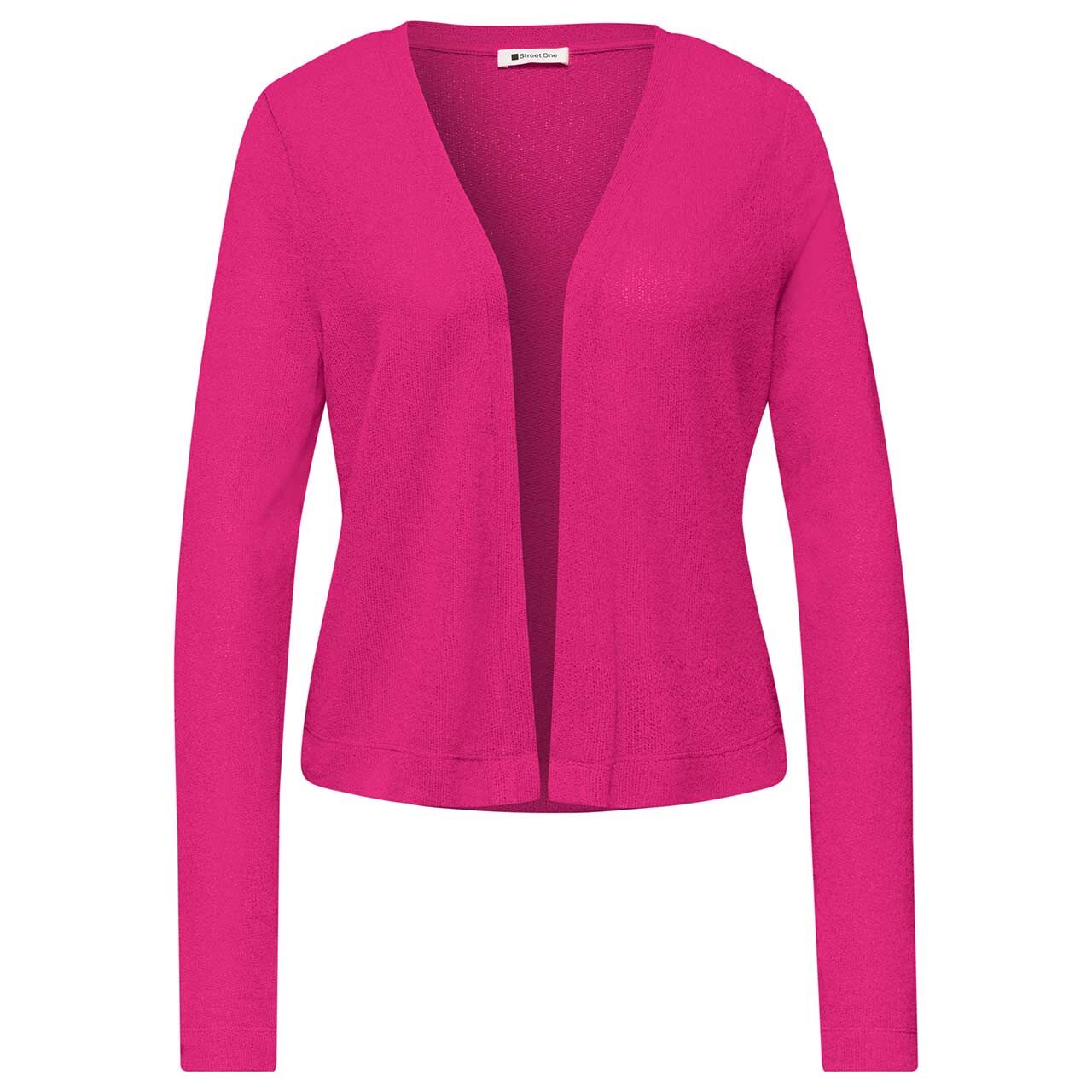 Street One Damen Strickjacke Nette Knit Look magenta dream