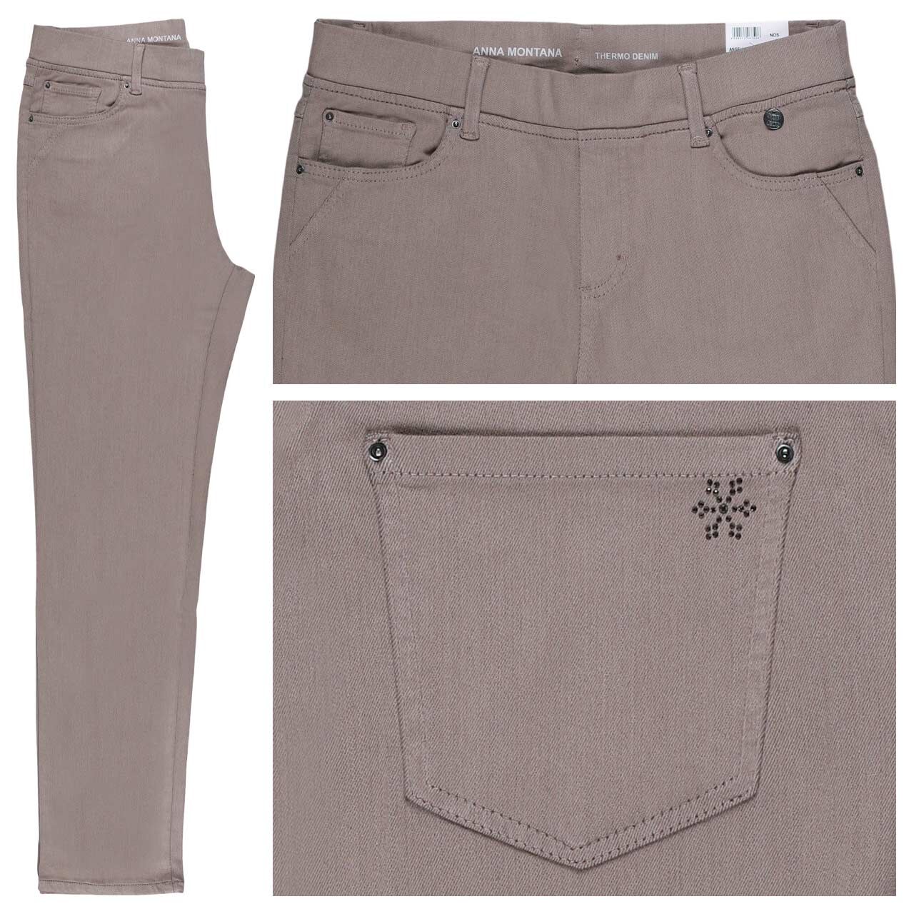 Anna Montana Angelika Jeans warm greige thermo denim