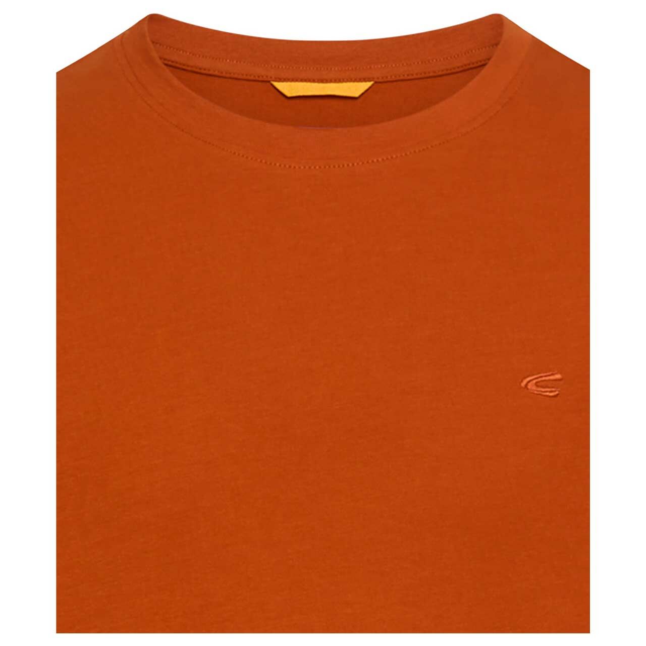 Herren T-Shirt von Camel active in Rot-Braun, detaillierte Vorderansicht