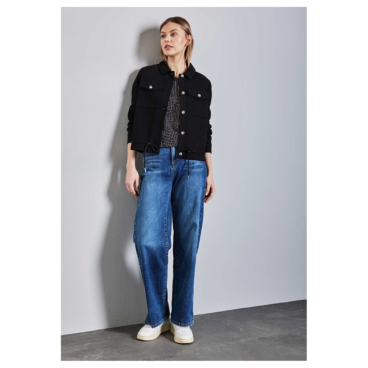 Street One Damen 3/4 Arm Shirt Evi deep tint blue