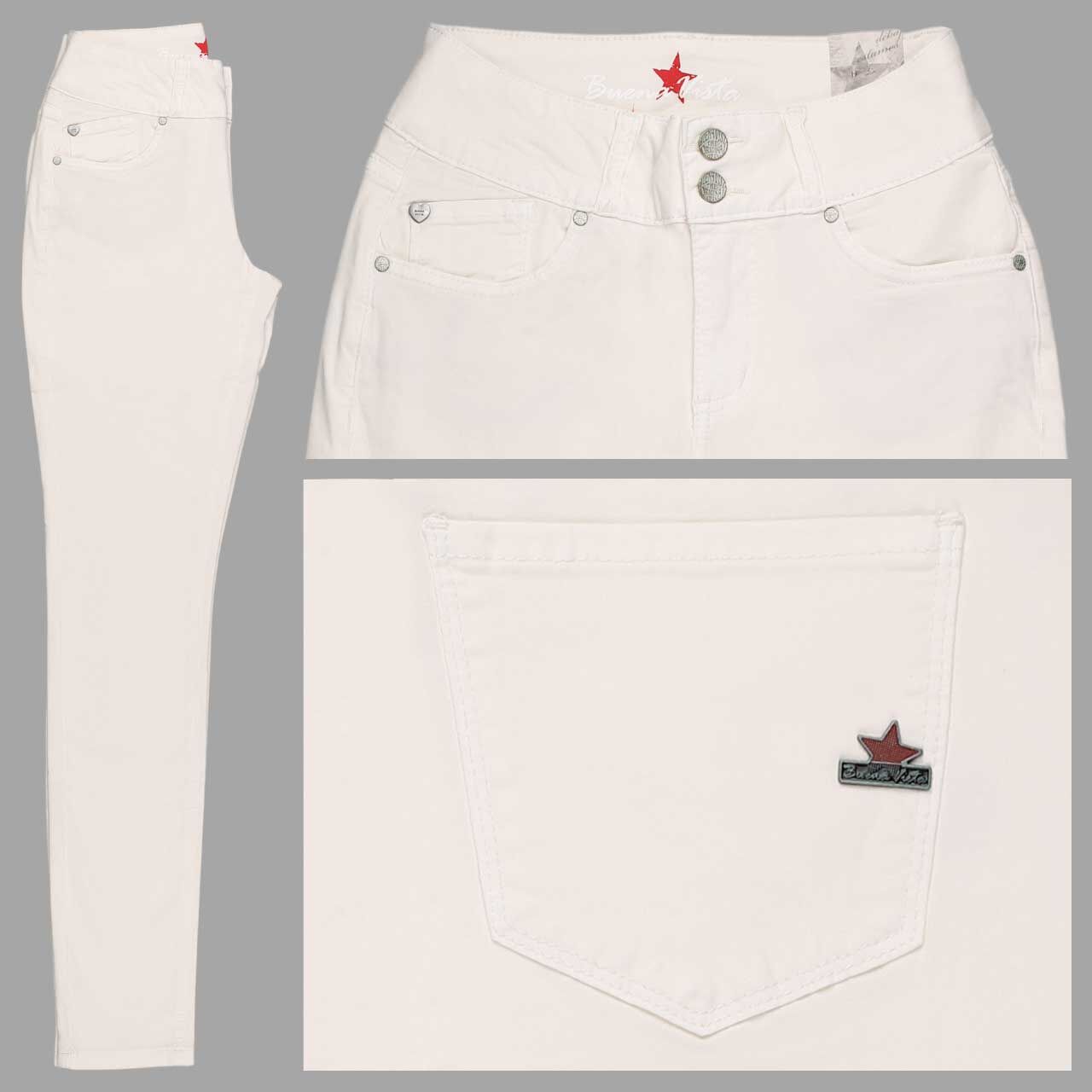 Buena Vista Tummyless Summer Twill Baumwollhose ecru