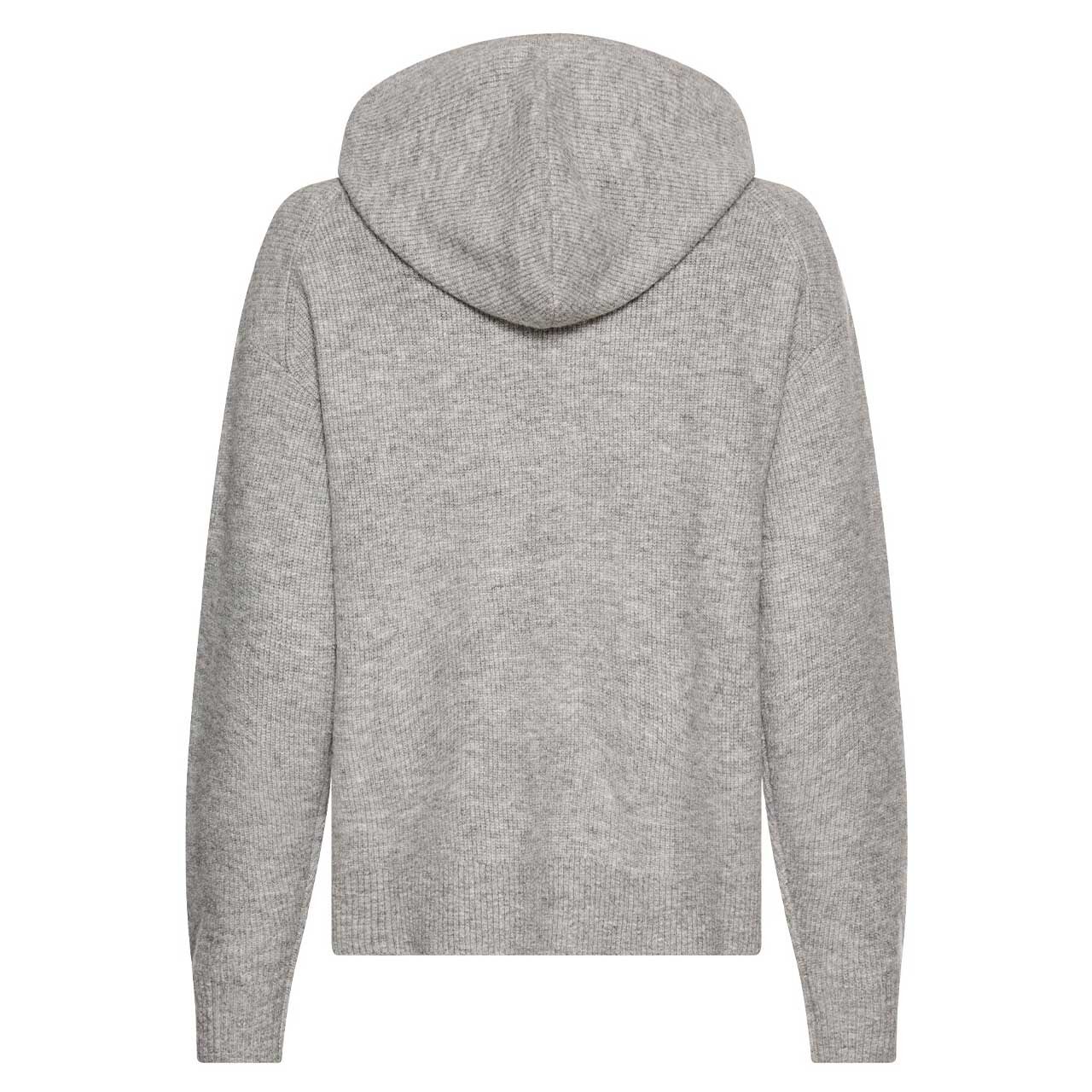 Damen Hoodie Pullover von Camel active in Grau meliert, Rückansicht