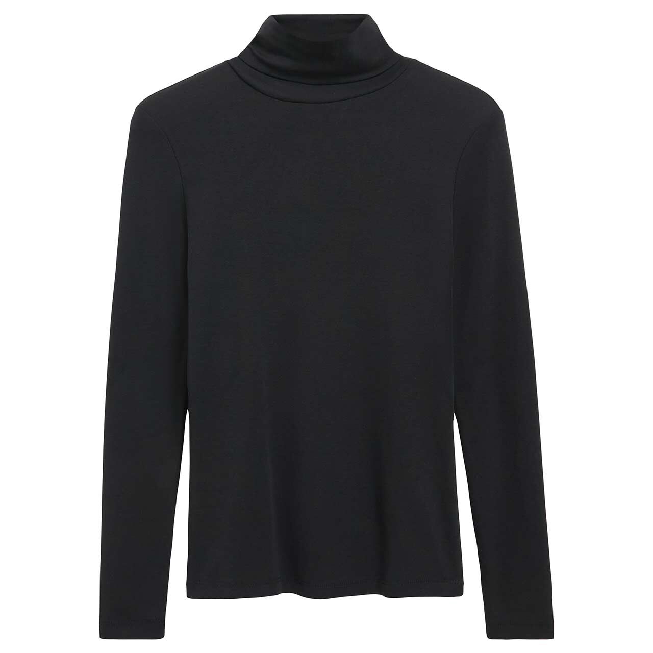 s.Oliver Damen Rollkragen Langarm Shirt dark black