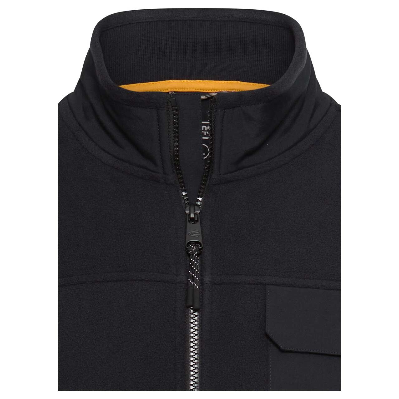 Herren Fleecejacke von Camel active in Dunkelblau, detaillierte Vorderansicht