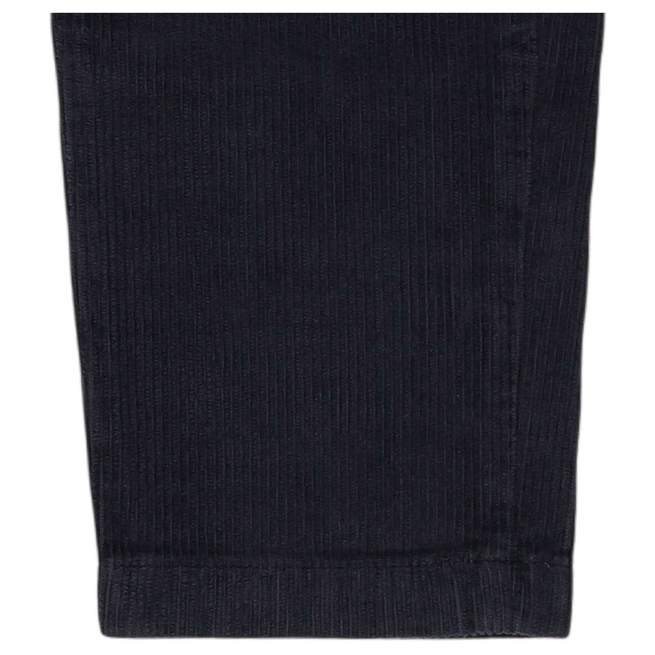 Stretch Herren Cordhose Easton in Dunkelblau, Detailansicht Saum