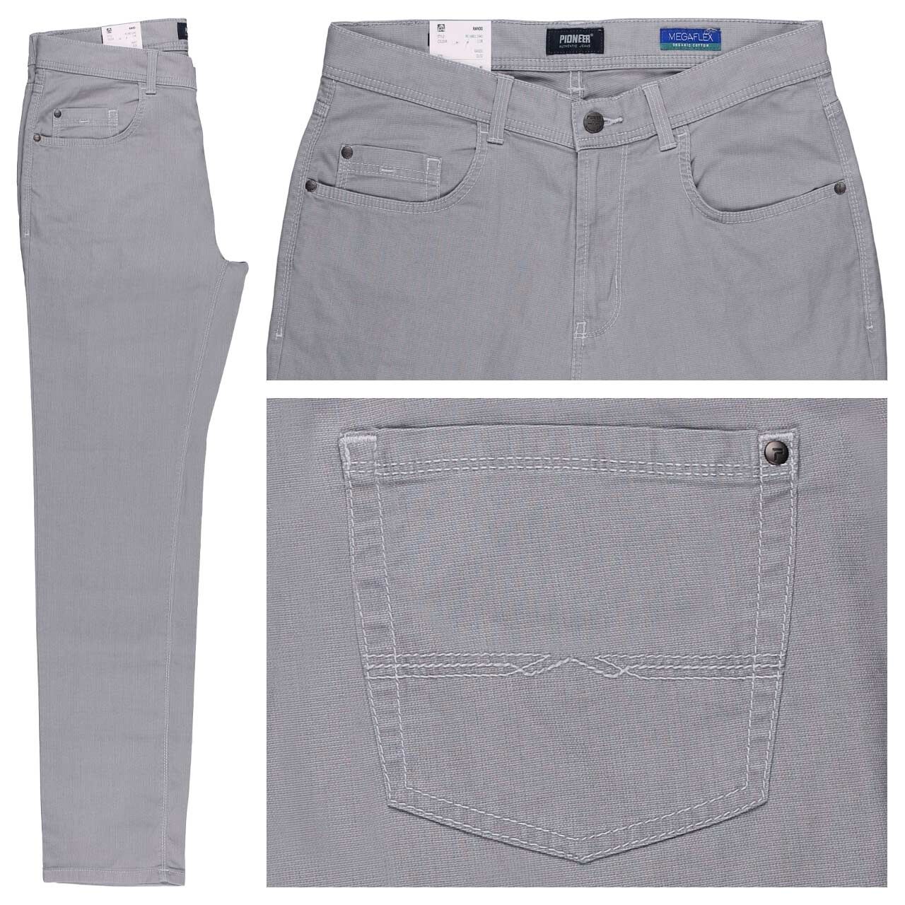 Pioneer Rando Baumwollhose Megaflex wet weather grey