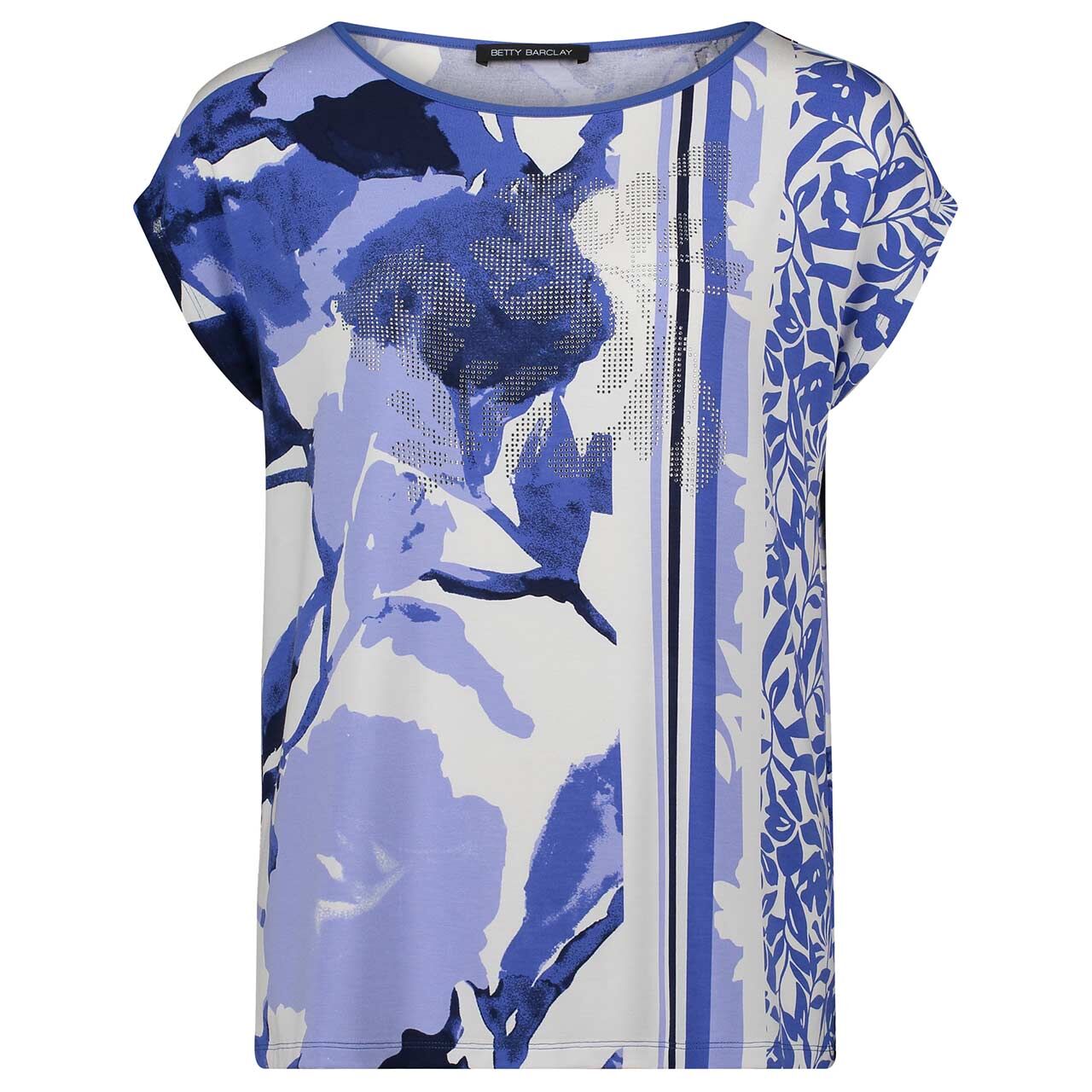 Betty Barclay Damen T-Shirt blue glitter