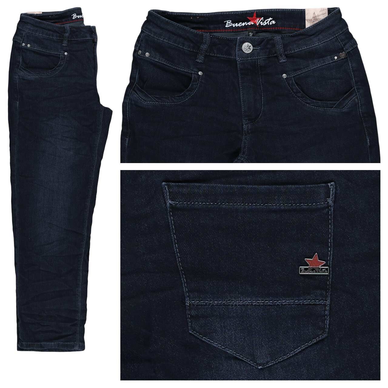 Buena Vista Anna C 7/8 Straight Stretch Denim Jeans nightfall denim