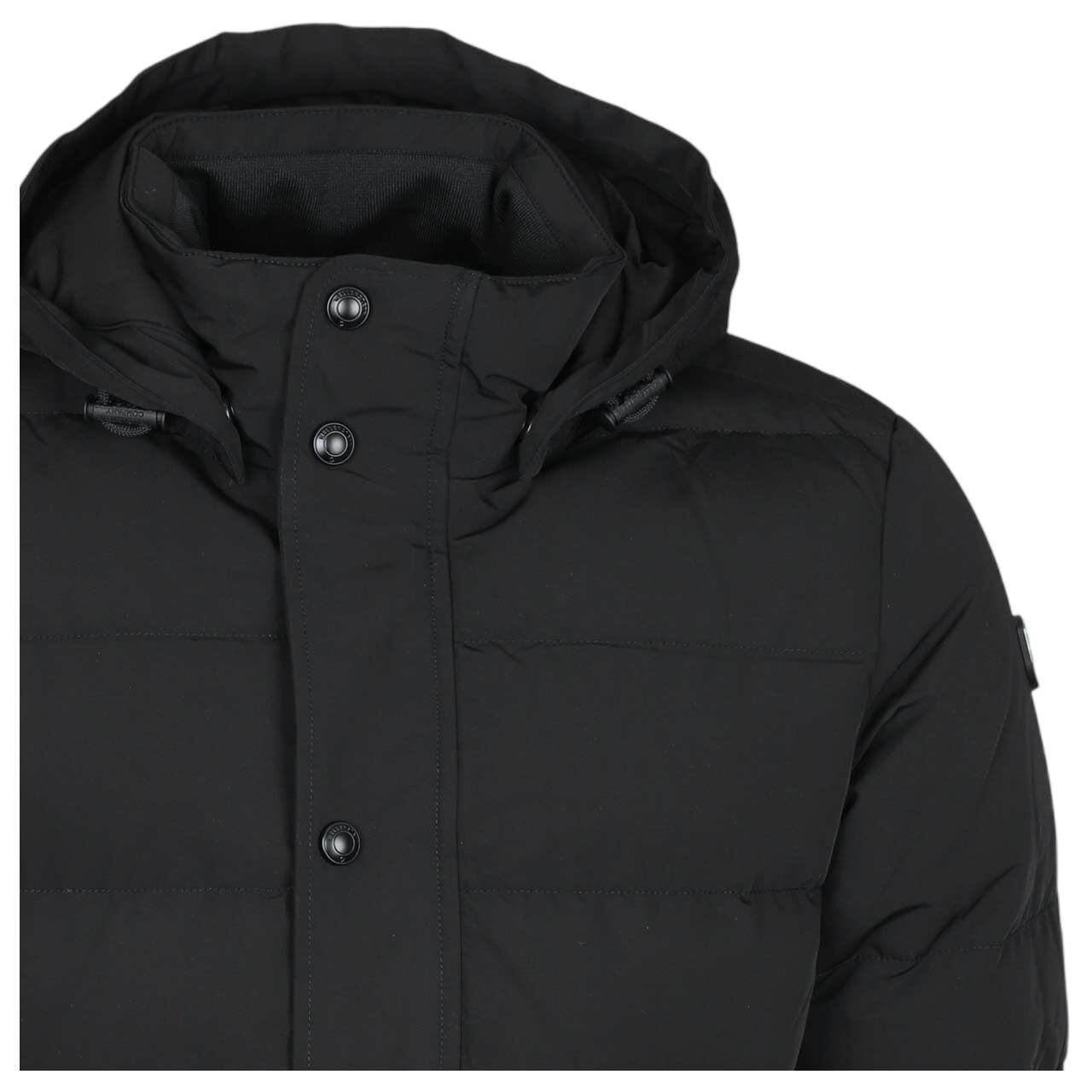 Herrenjacke Levante von Wellensteyn in Schwarz, detaillierte Vorderansicht
