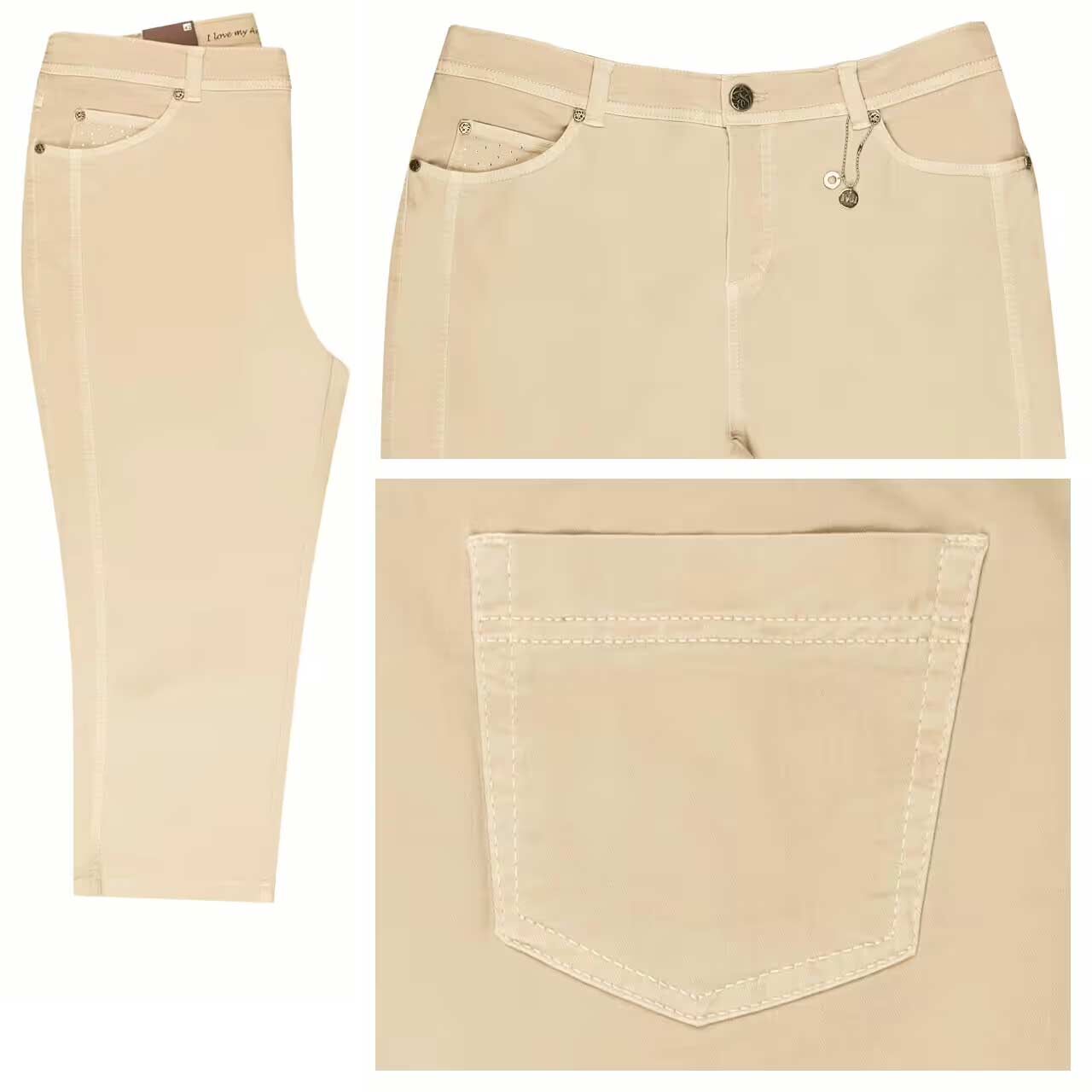 Anna Montana Dora Milano 3/4 Jeans stone Anna Montana Dora Milano 3/4 Jeans stone