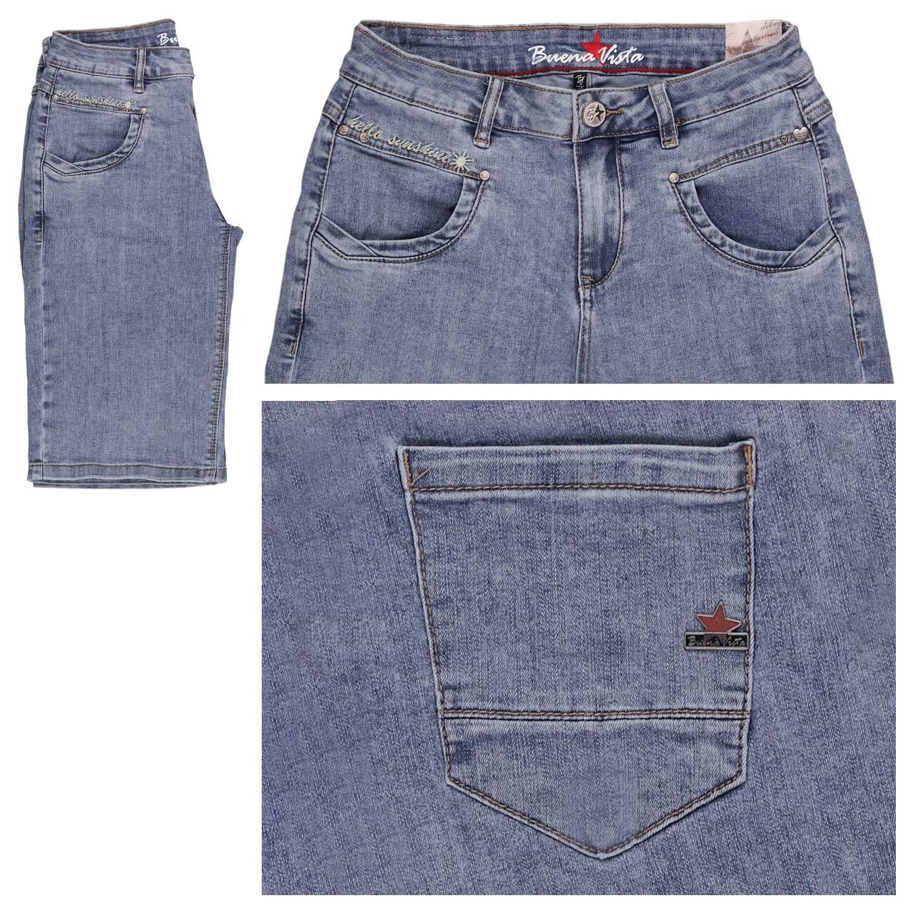 Buena Vista Anna C-Short Stretch Denim Jeans hello sunshine