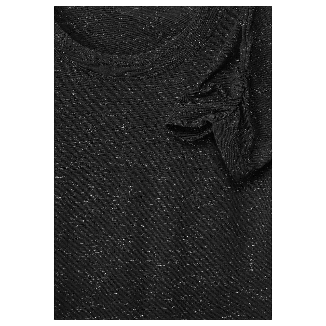 Cecil Damen 3/4 Arm Shirt Basic Glitter black