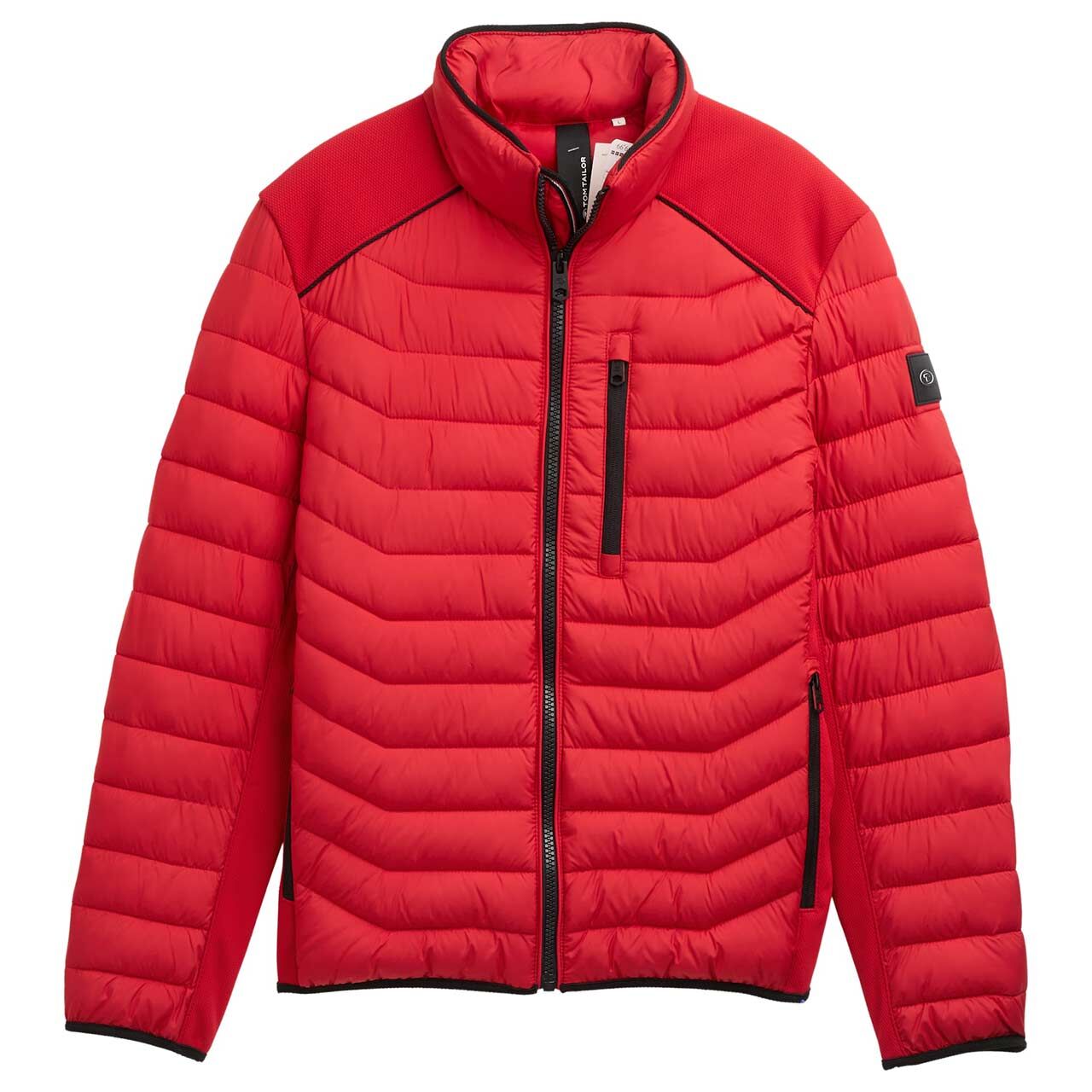 Herren Jacke Hybrid Jacket von Tom Tailor in Rot mit der Farbnummer 12830
