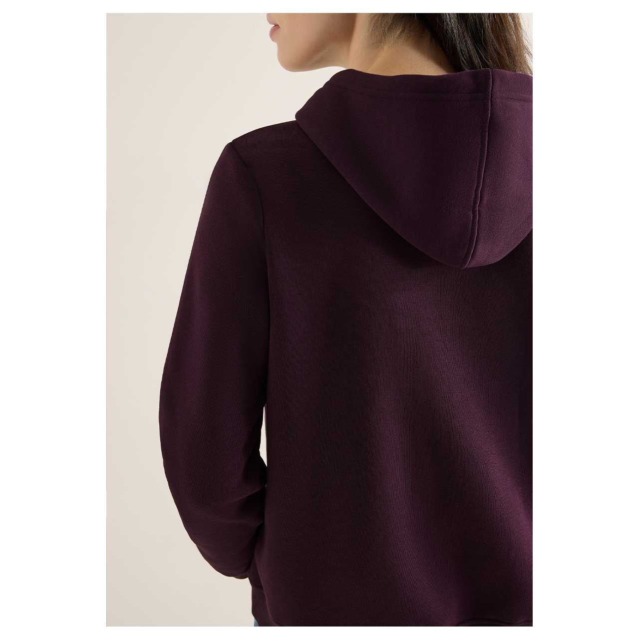 Damen Hoodie Sweatshirt von Cecil in Lila, Ganzkörperansicht am Model