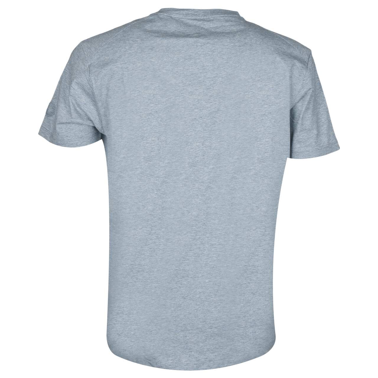 Herren T-Shirt von Wellensteyn in Blau-Grau meliert, Rückansicht