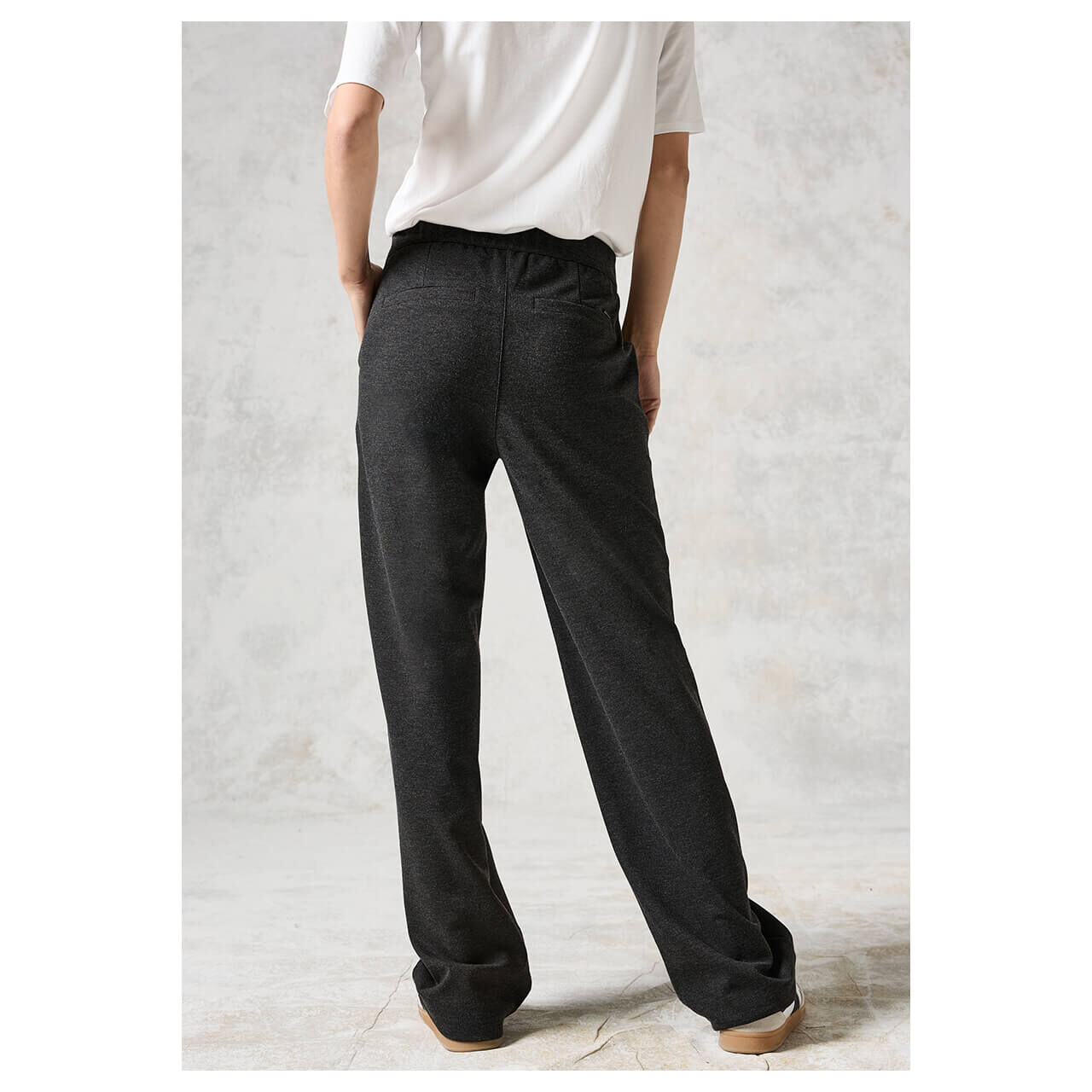 Cecil Neele Straight Hose charcoal grey melange