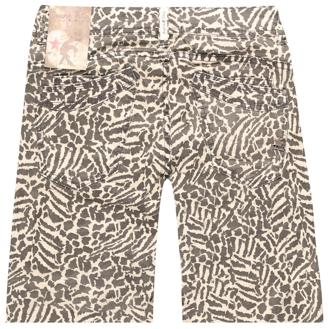 Buena Vista Malibu Cropped Stretch Twill Ankle Baumwollhose black feather