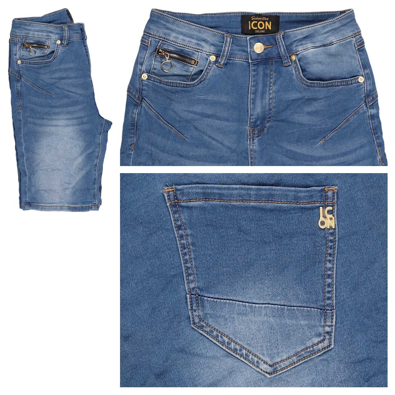 Senoritas ICON California Sunrise Jeans Shorts middle blue