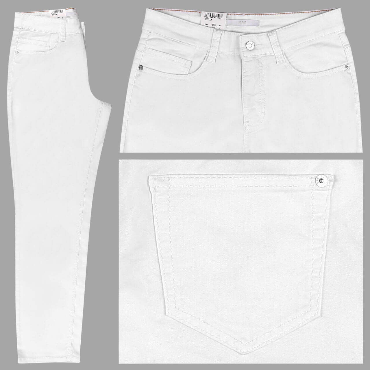 MAC Jeans Stella für Damen in Weiß, FarbNr.: D010