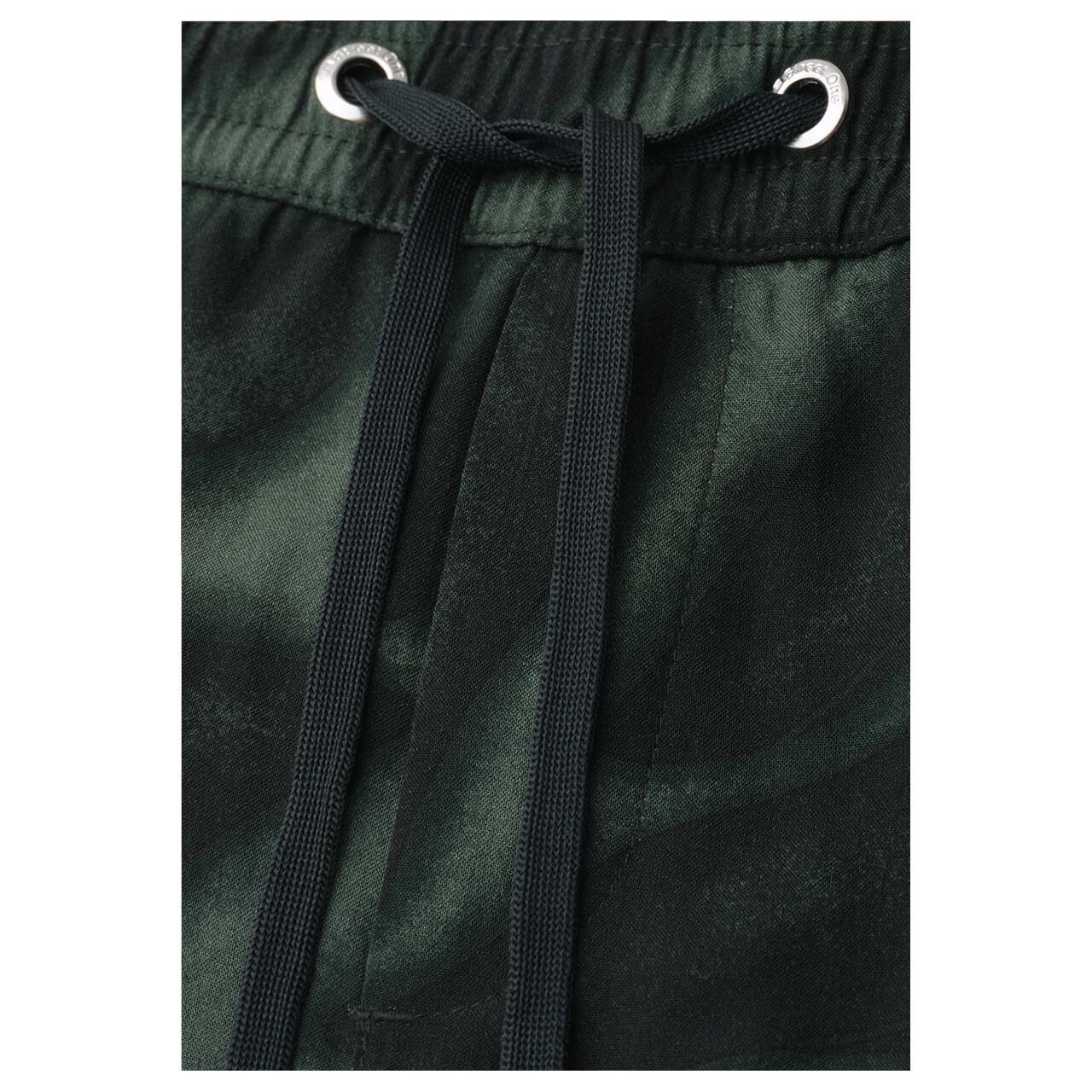 Street One Emee Wide Leg 7/8 Hose deep bound green