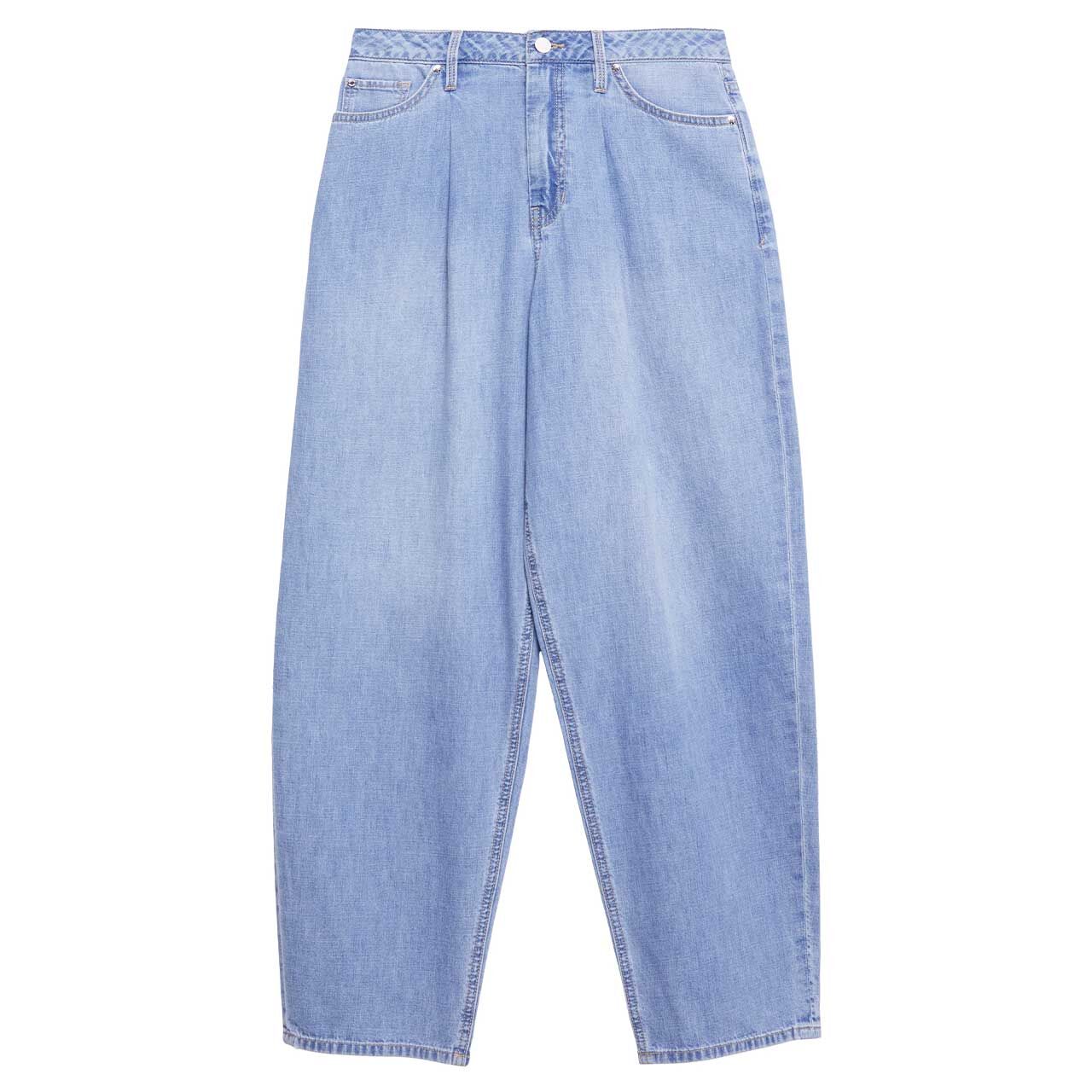 s.Oliver Barrel Leg Damen Ankle Jeans light blue washed