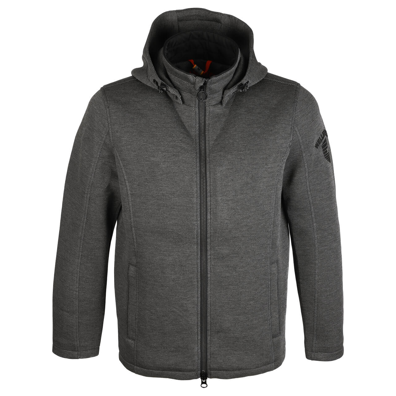 Herren Jacke Sarasota Men von Wellensteyn mit der Modellnummer SARAM-1000 in Dunkelgrau meliert, Vorderansicht