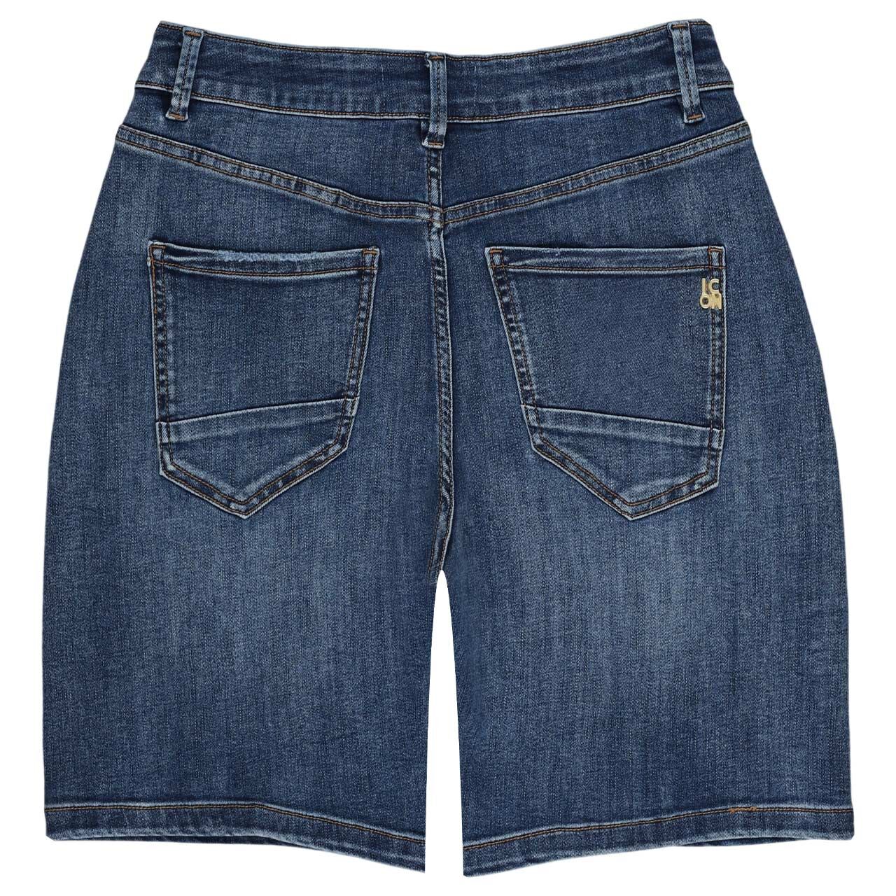 Jeans Shorts Kingston von Senoritas Icon in Blau angewaschen, Rückansicht