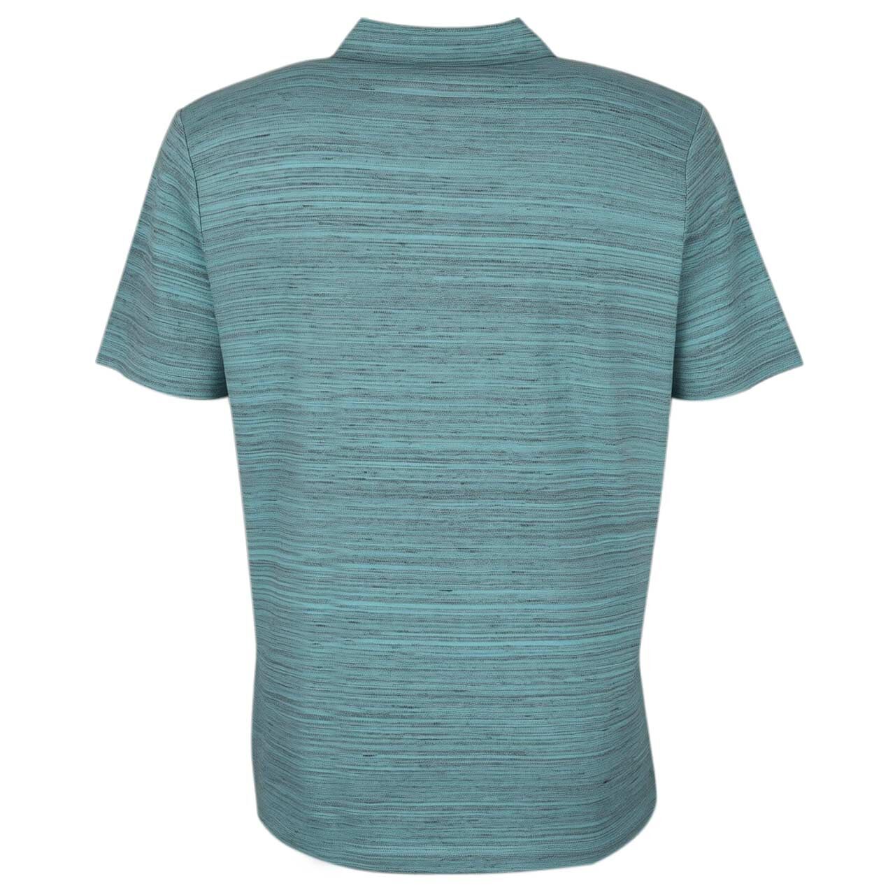 Herren Poloshirt von Lerros in Türkis meliert, Rückansicht