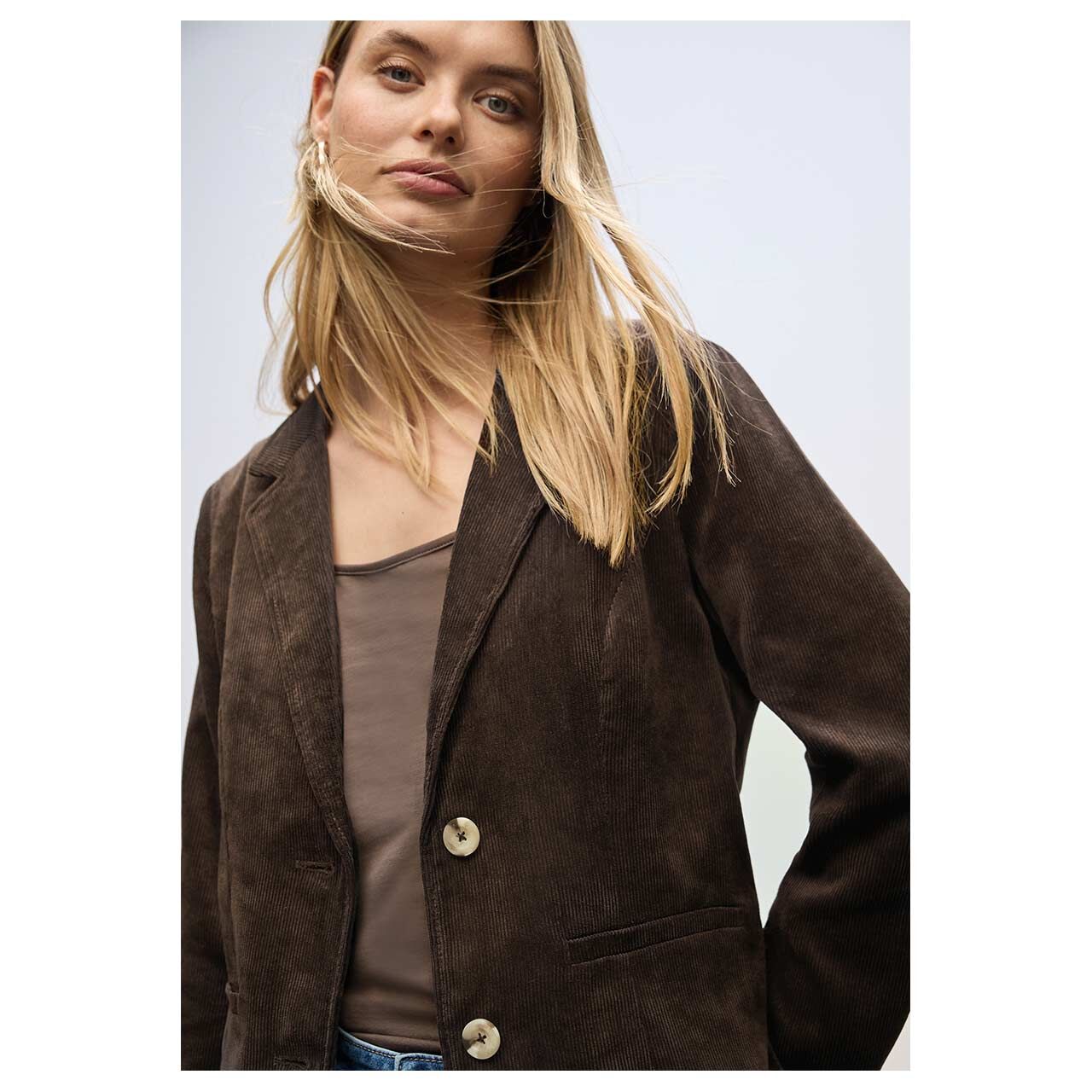 Street One Cord Blazer in Braun kaufen 16866