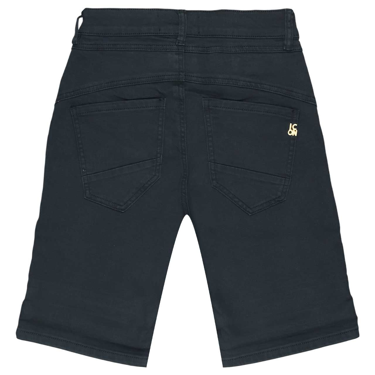 Detaillierte Rückansicht der Jeans Shorts California Sunrise von Senoritas Icon in Dunkelblau