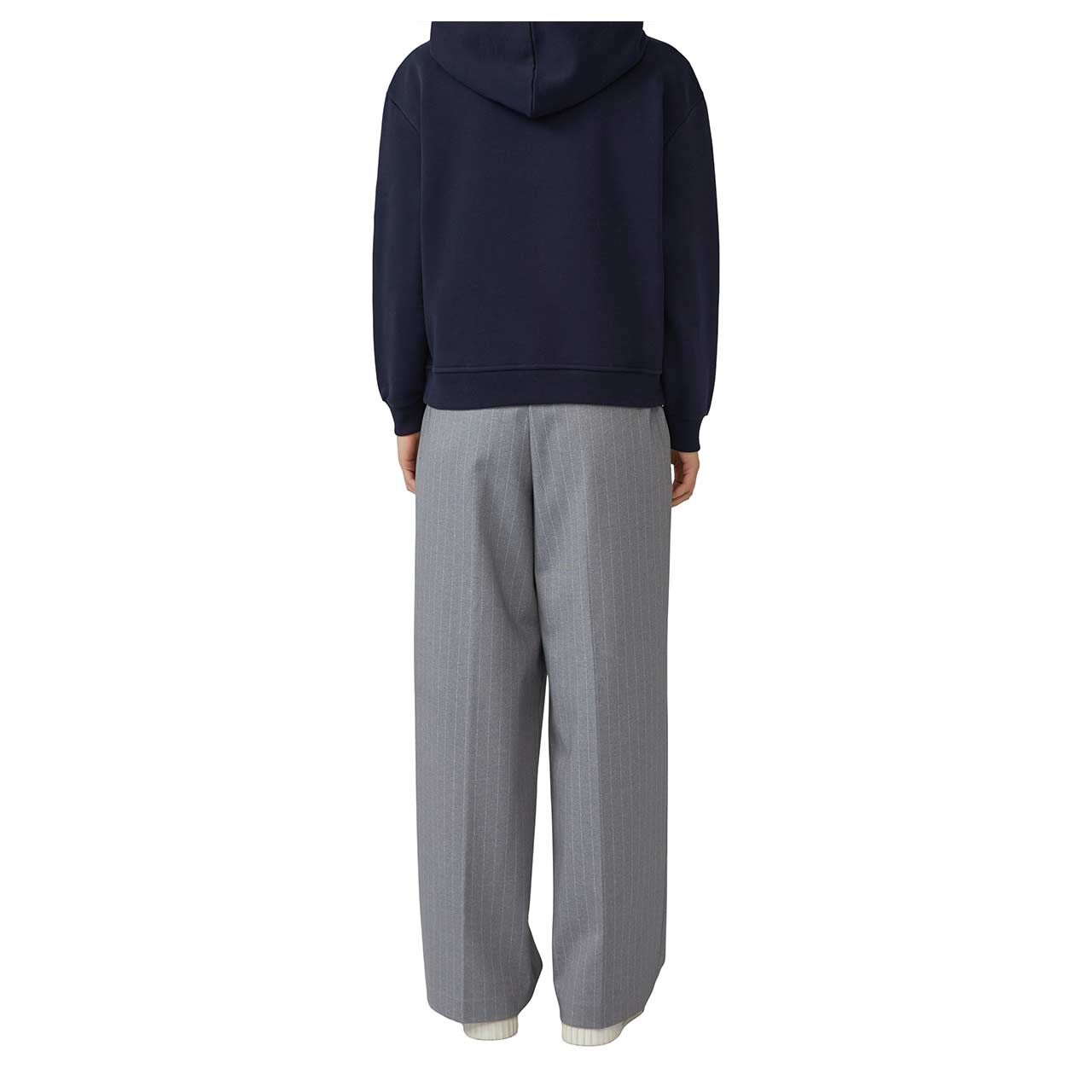 Damen Hoodie Sweatjacke von s.Oliver in Dunkelblau, Rückansicht am Model