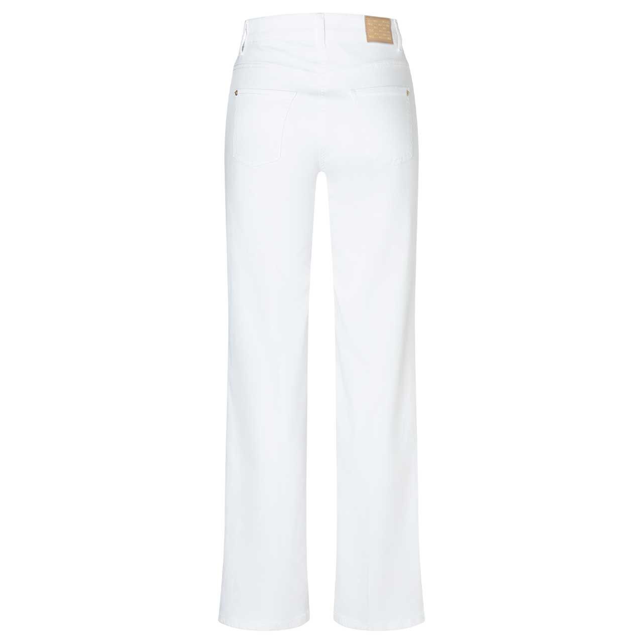 Stretch Damenjeans Wide von MAC in Weiß, Seitenansicht