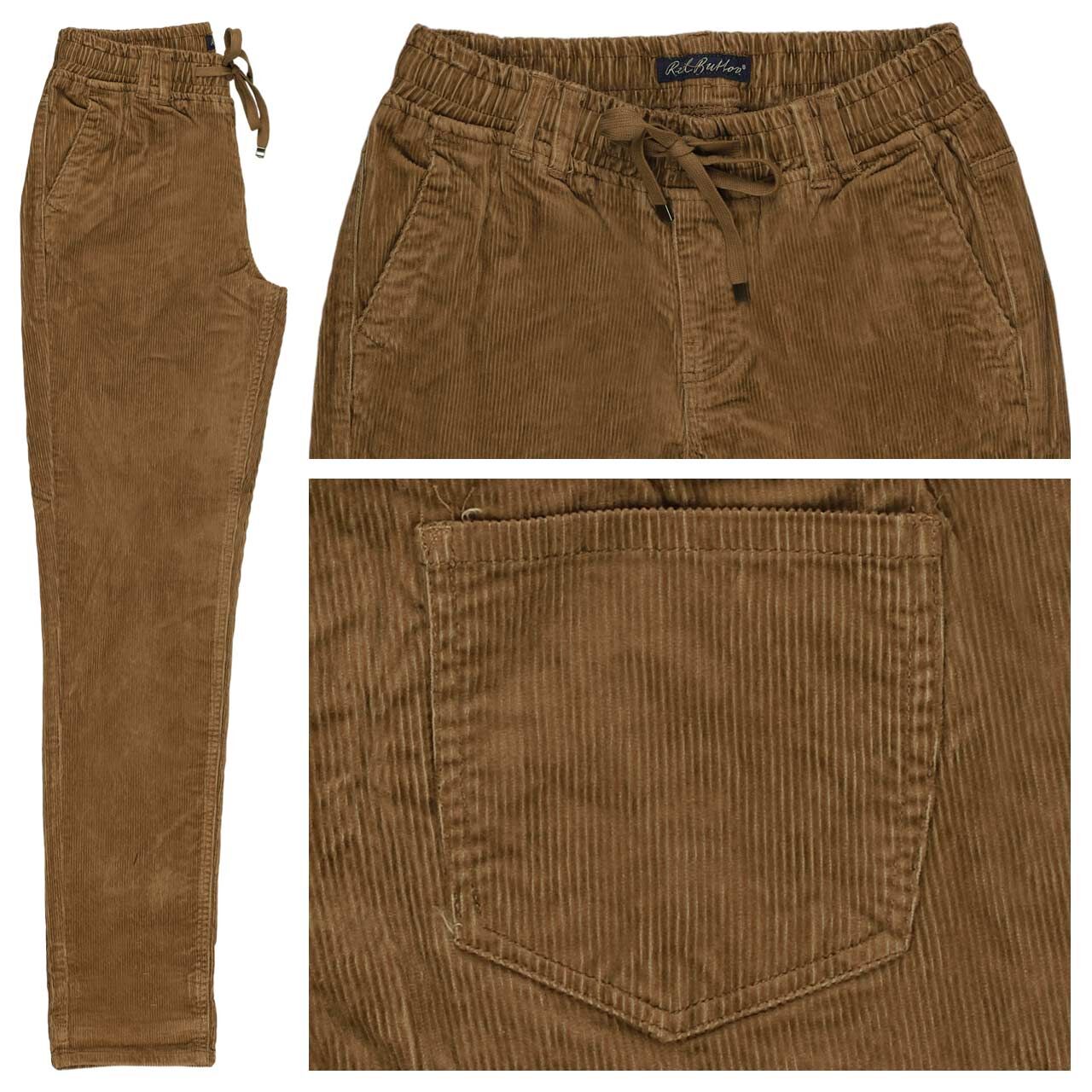 Red Button Diana Cordhose almond