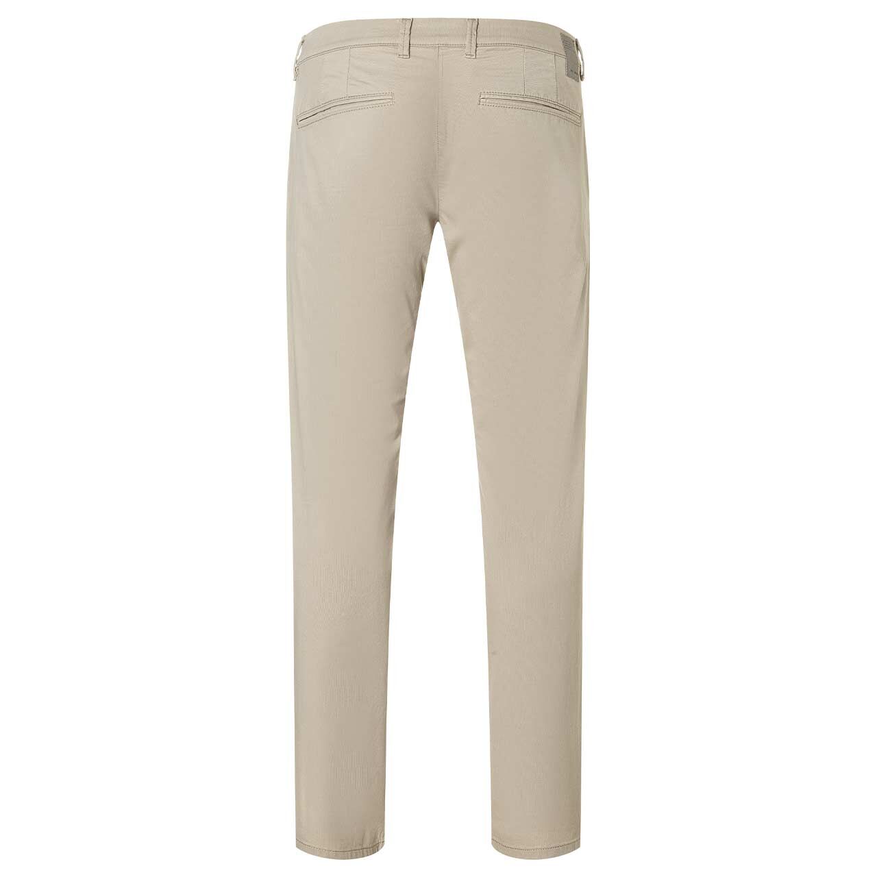 Herren Lennox Chino Baumwollhose von MAC in Beige mit Print, Rückansicht