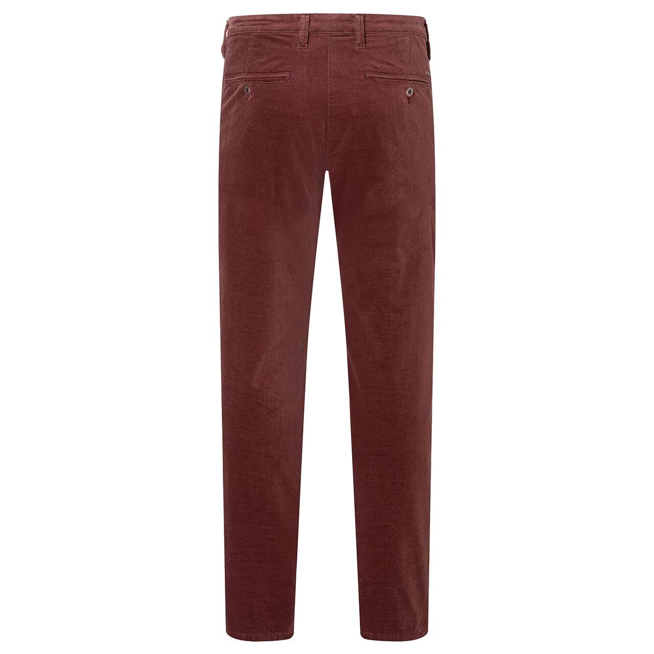 Herren Chino Cordhose Flexx Driver Pants von MAC in Rot-Braun, Rückansicht