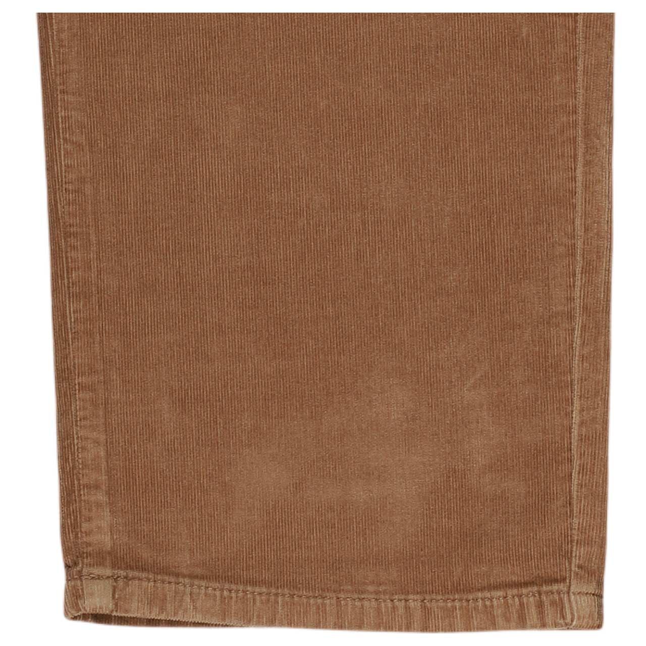 Damen Cordhose Gracia von MAC in Cognacbraun, Detailansicht Saum