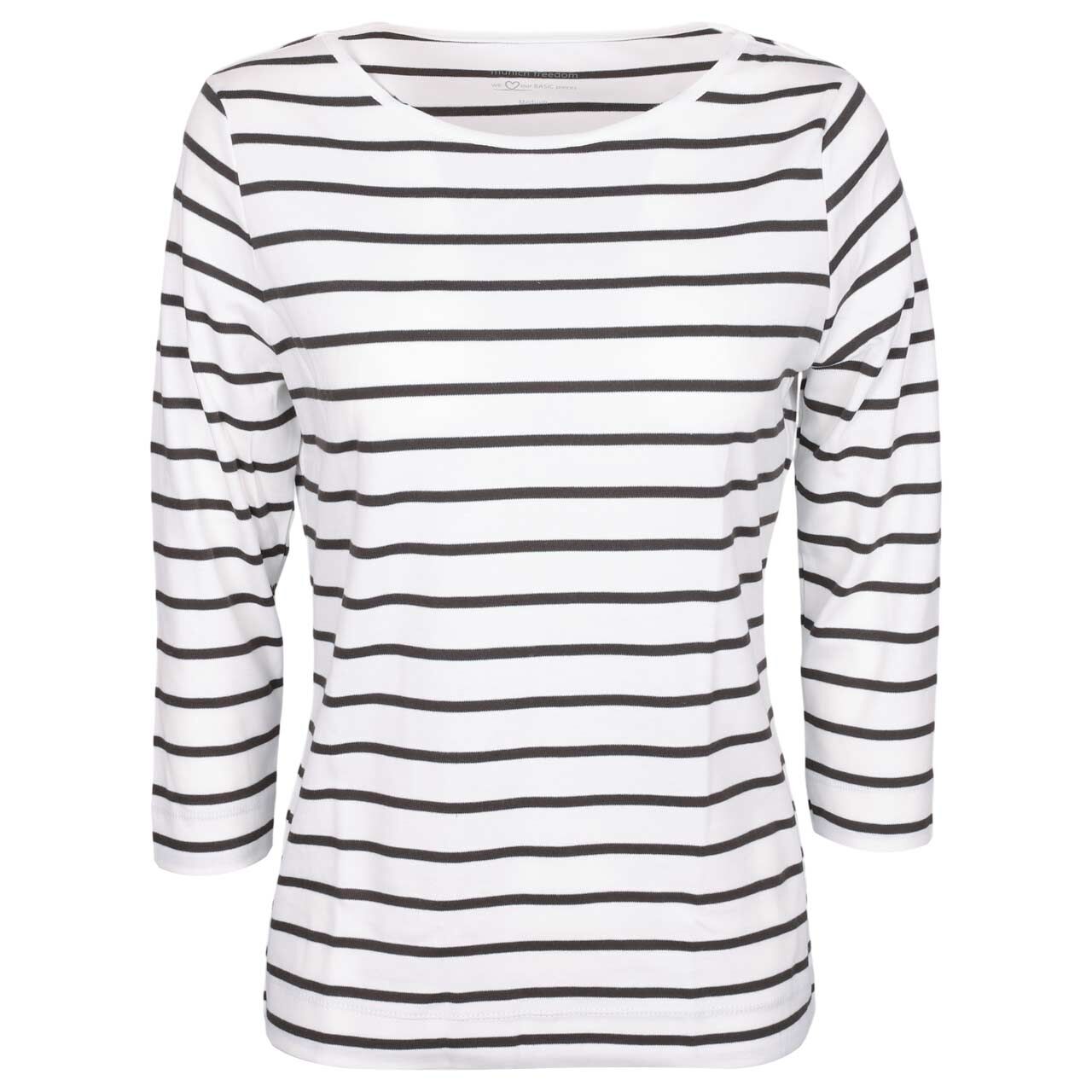 Munich Freedom Damen 3/4 Arm Shirt offwhite/espresso