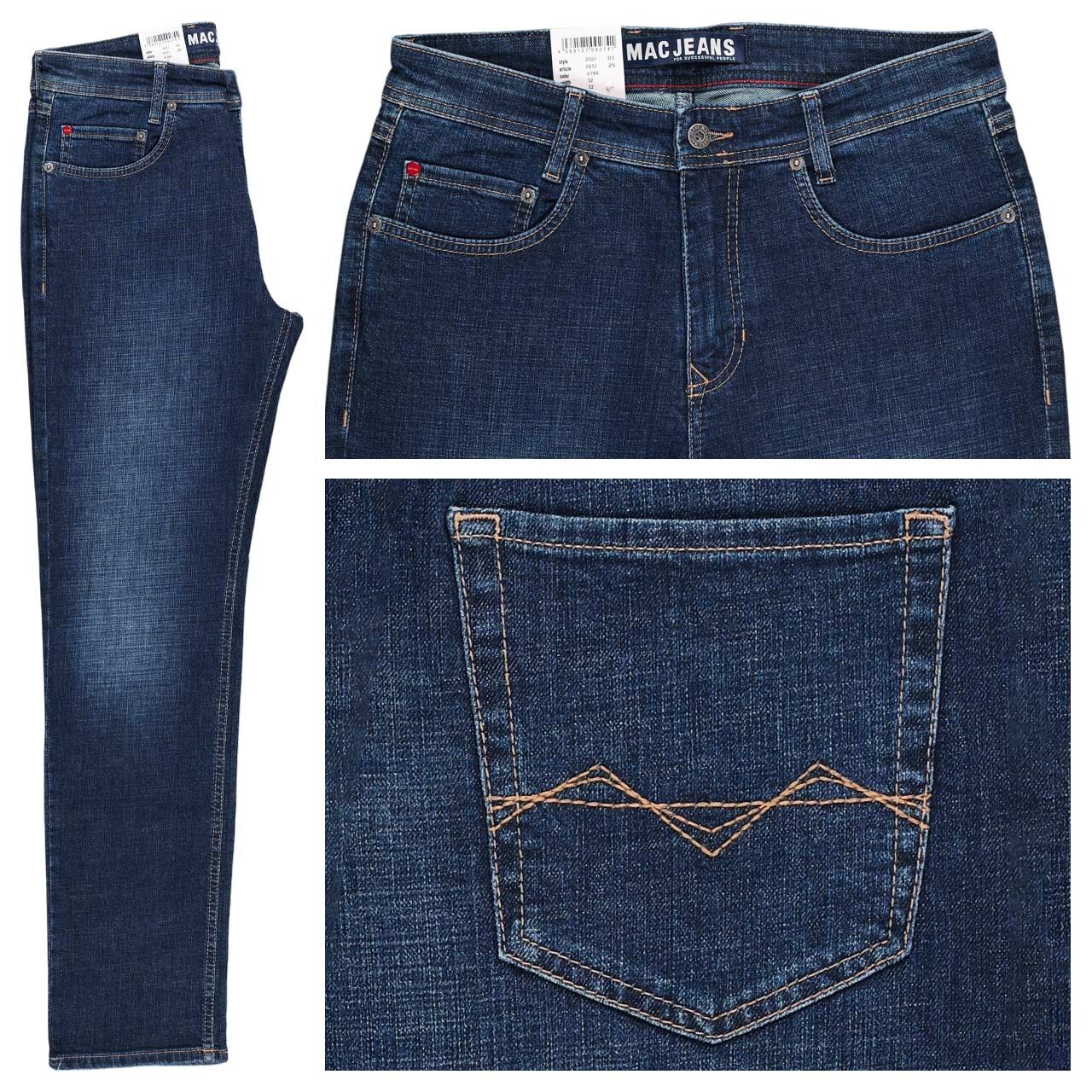 MAC Arne Jeans dark blue authentic washed