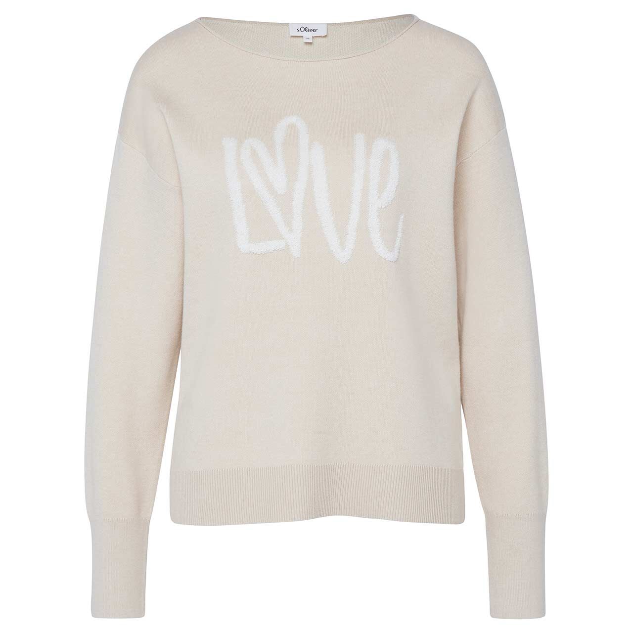s.Oliver Damen Pullover sesame beige