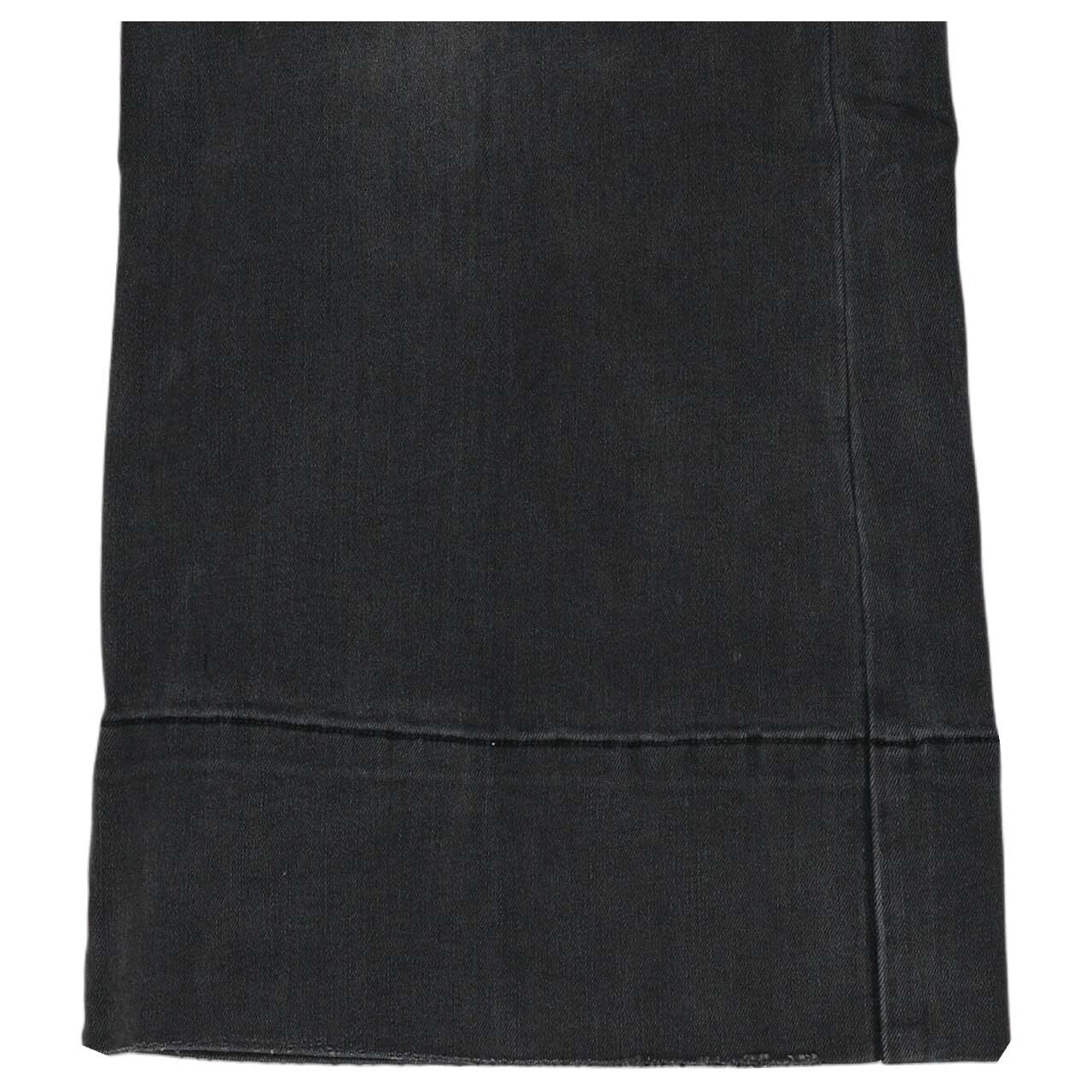 Damen 7/8 Jeans Long Beach von Senoritas ICON in Schwarz verwaschen, Detailansicht Saum