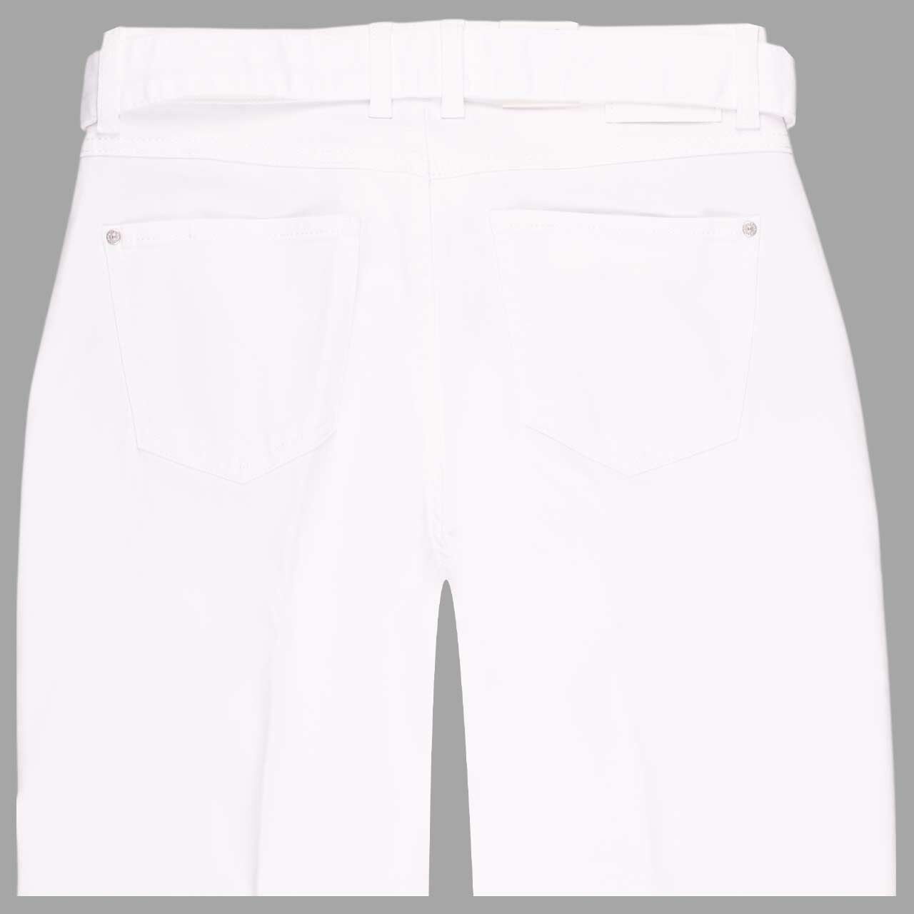 Stretch Damen 7/8 Jeans Linn City von Angels in Weiß, detaillierte Rückansicht