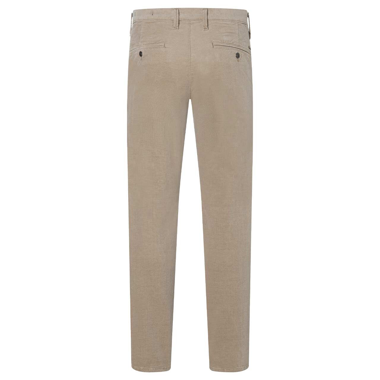 Herren Chino Cordhose Flexx Driver Pants von MAC in Beige, Rückansicht