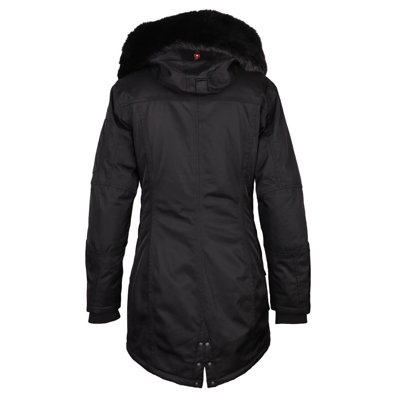 Damen Jacke Schneezauber von Wellensteyn in Schwarz, Detailbild von der Schulter